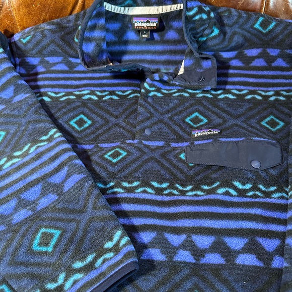 RARE Vintage Patagonia Synchilla Fleece FA16 Saltillo Blue Men’s L - Picture 2 of 5